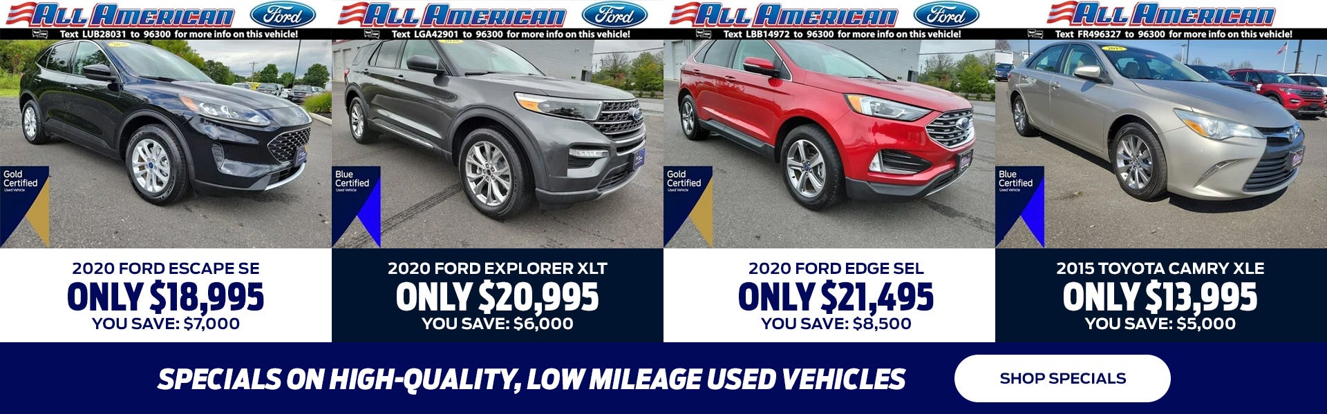 Used Vehicle Specials