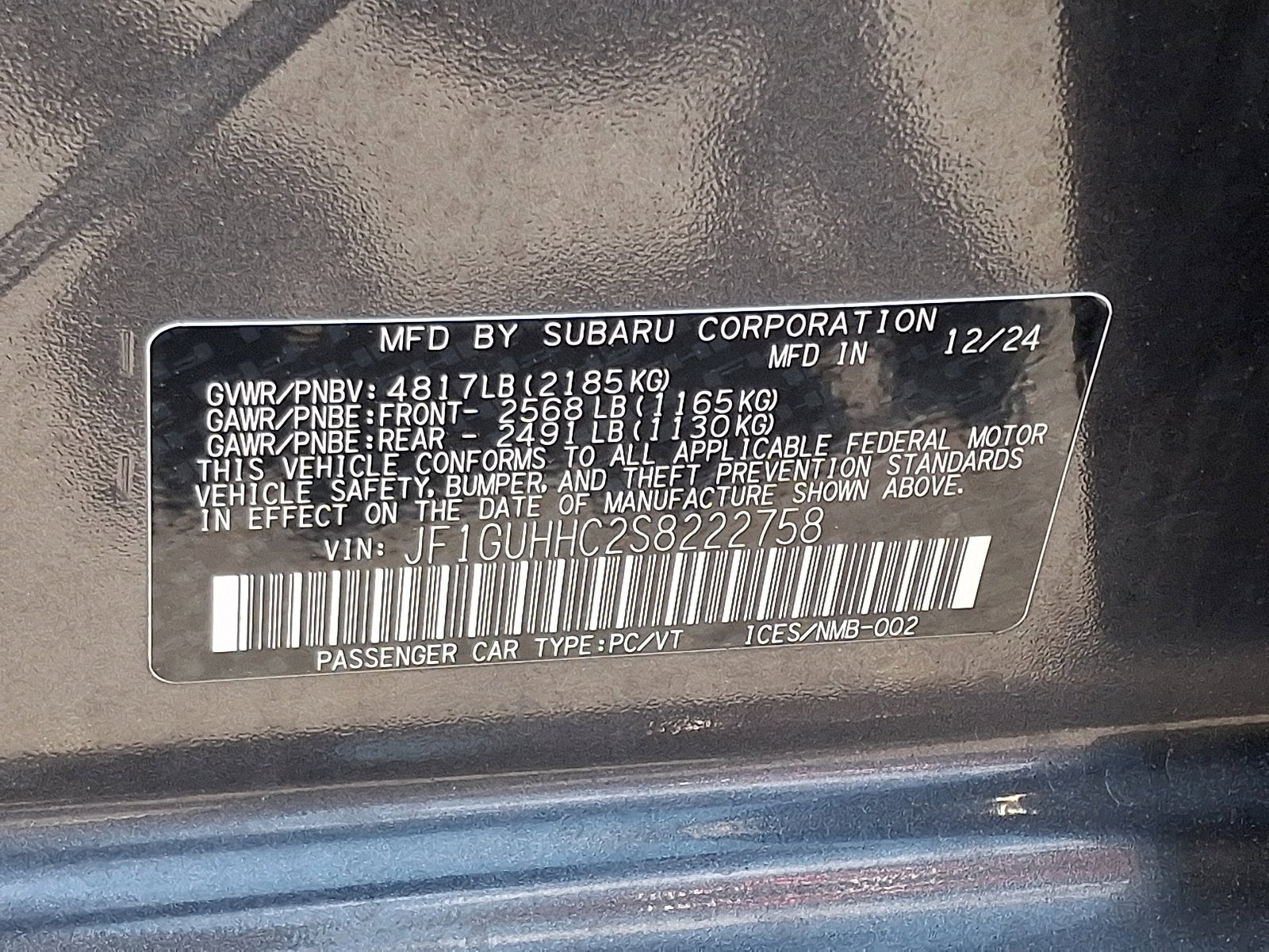 2025 Subaru Impreza RS