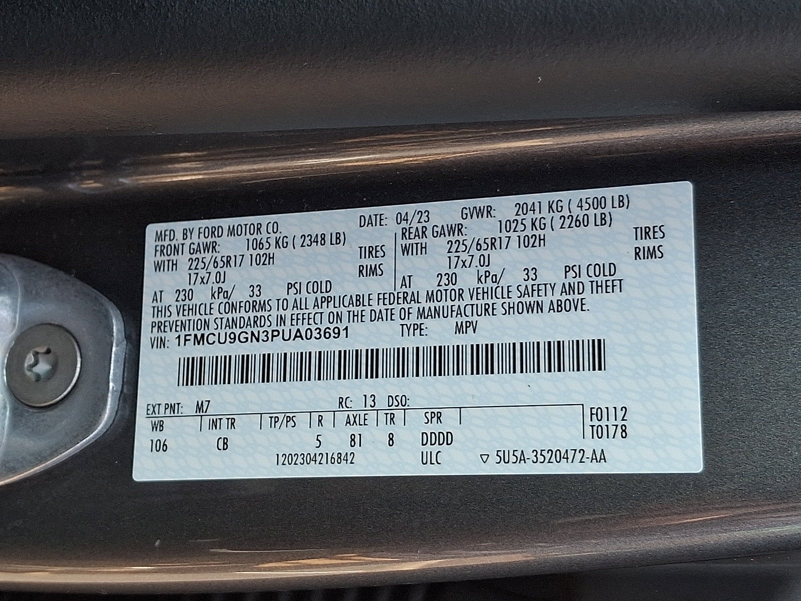 2023 Ford Escape Active