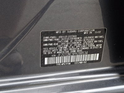 2023 Subaru Crosstrek Hybrid Hybrid