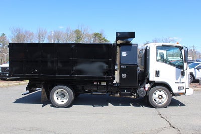 2026 Isuzu Landscape Dump NPR 12 FT Steel Landscape Body with Steel Backpack