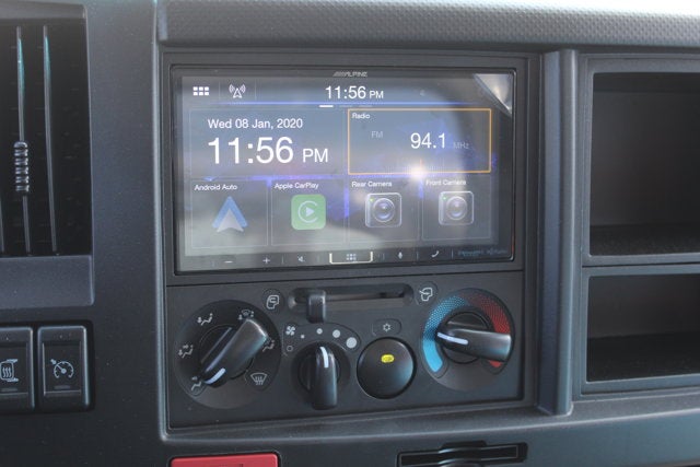 2026 Isuzu Landscape Dump NPR 12 FT Steel Landscape Body with Steel Backpack