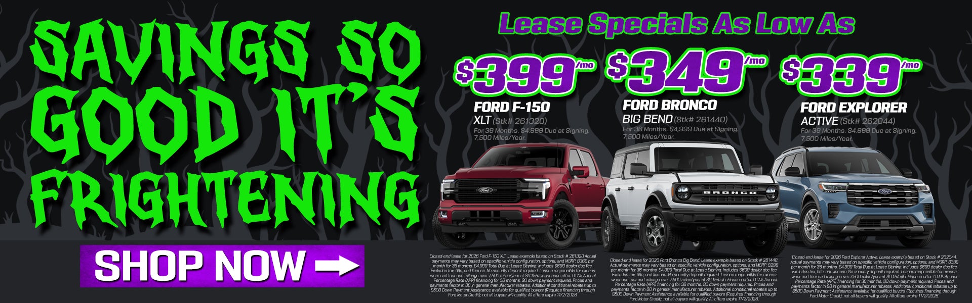 Frightening Deals - October 2026
