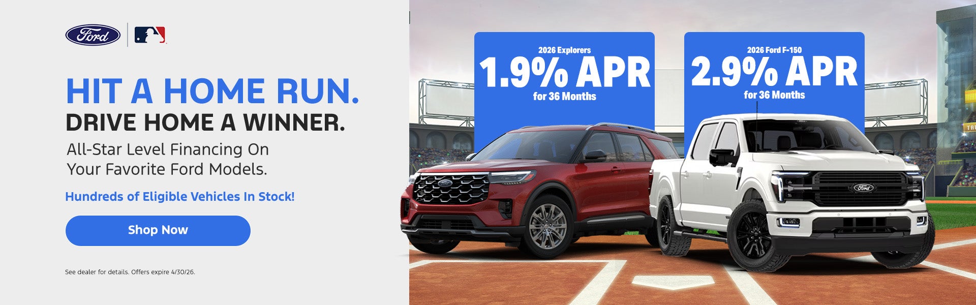 Home Run Finance Specials - April 2026