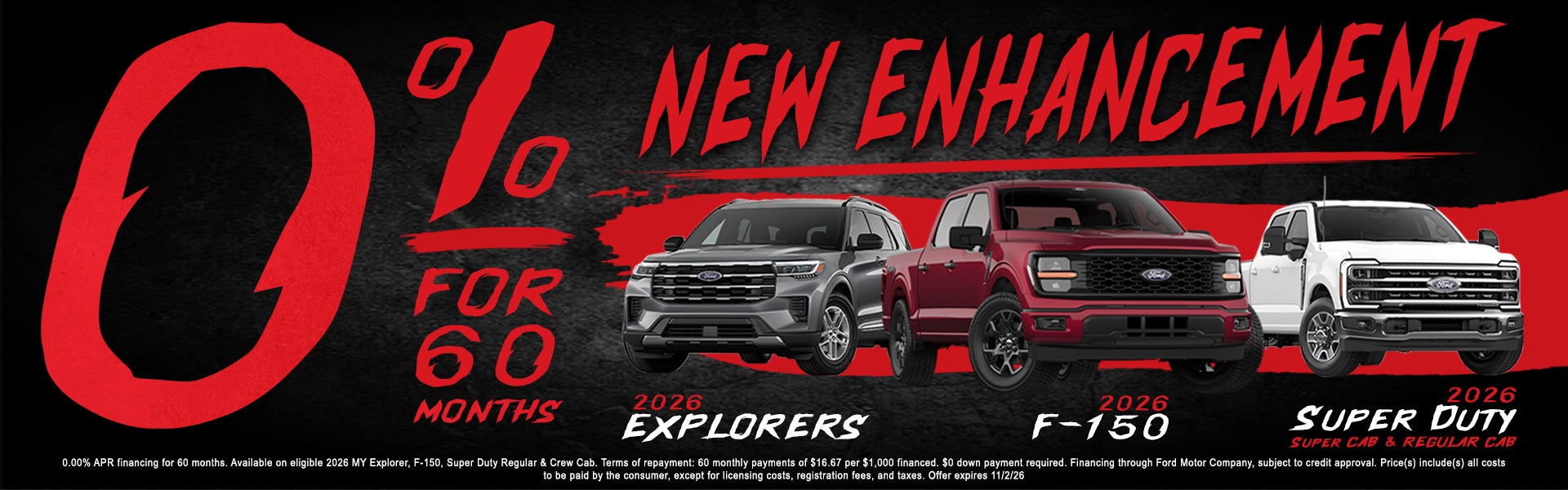 0% Financing - October 2026